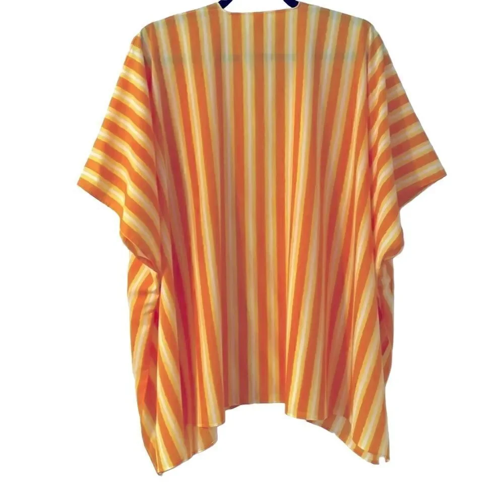 Islander yellow stripe swim cover up size L/XL